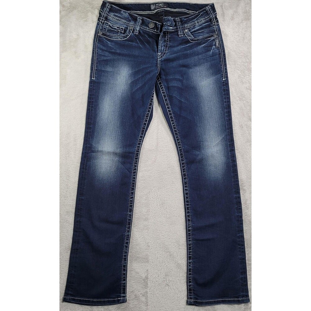 Silver Jeans Co. Tuesday Baby Bootcut Jeans Womens 30x31 Blue Med Wash Stretch